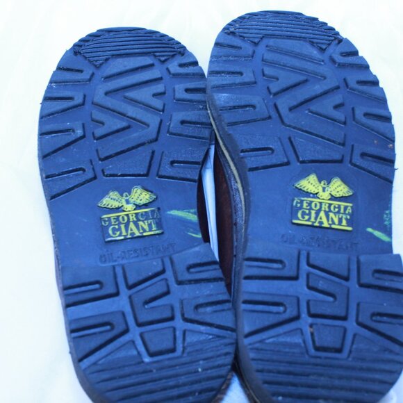 Georgia Giant Size 7M Brown Leather ROMEO Low Chelsea Pull On Work Boots - GR362 - Picture 6 of 13